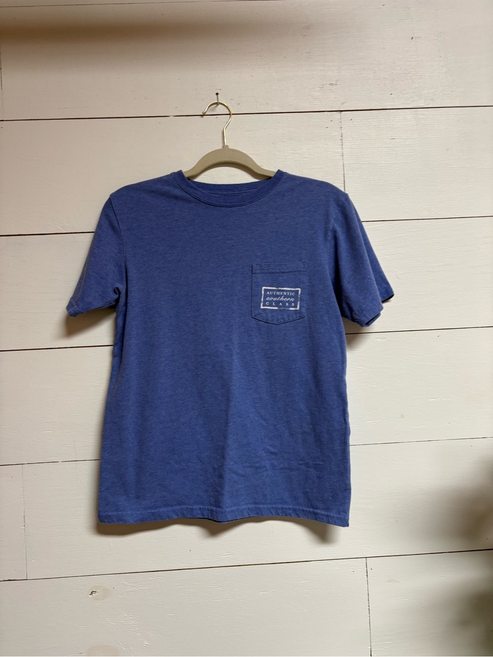 Southern Marsh Youth Heather Blue Short-Sleeve Pocket Tee